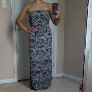 Strapless maxi dress